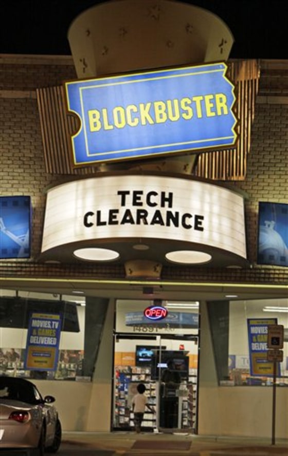 Troubled video-rental chain Blockbuster has filed for bankruptcy and plans to keep stores and kiosks open as it reorganizes.